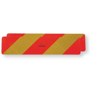 Placas de sinalização 566X132 mm com listas vermelhas/amarelas ECE 70-01
